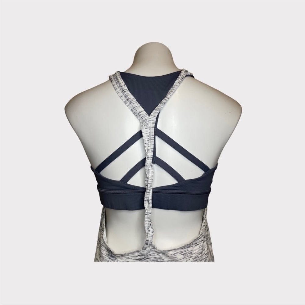 lululemon athletica Charcoal and Heathered White Tank Top - Picture 3 of 6